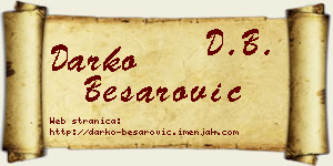 Darko Besarović vizit kartica